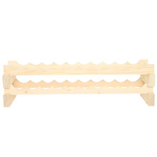 2 Layers of 10 Bottles Wine Rack