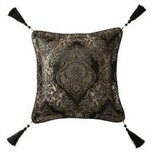 Monarch Yarn-Dyed Lurex Jacquard Cushion