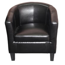 Asher Faux Leather Tub Chair