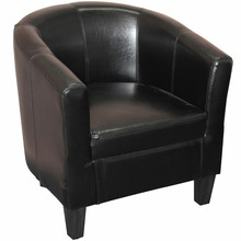 Asher Faux Leather Tub Chair