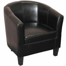Asher Faux Leather Tub Chair