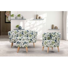 Scandi Print Berfin Footstool