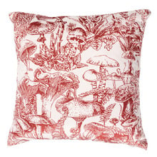 Red Charlotte Velvet Cushion