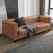 Stanley 3 Seater Faux Leather Sofa