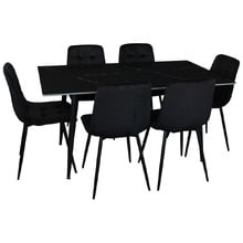 6 Seater Caleb Dining Table & Chair Set