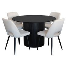 4 Seater Richdale Ash Wood Dining Table & Chair Set