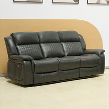 Powell 3 Seater Faux Leather Recliner Sofa