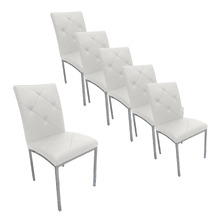 Lucio Faux Leather Dining Chairs (Set of 6)