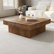 Stuart Square Acacia Wood Coffee Table