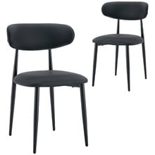Maelle Faux Leather Dining Chairs (Set of 2)
