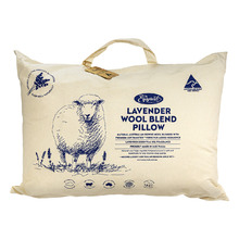 Lavender Wool Blend Cotton Japara Pillow