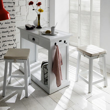 Halifax Kitchen Island Bench with Stools