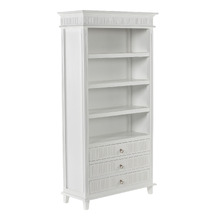 Lewis 4 Shelf 3 Drawer Bookcase