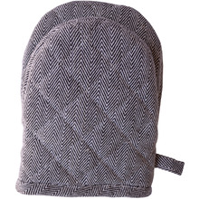 Cotton Herringbone Mini Oven Gloves