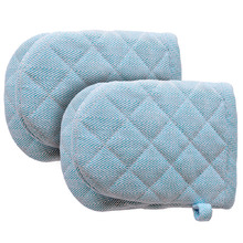 Cotton Herringbone Mini Oven Gloves