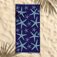 Starfish Cotton Jacquard Velour Beach Towel