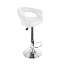 Eutychia Faux Leather Adjustable Barstool