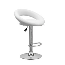 Cloelius Faux Leather Adjustable Barstool