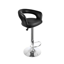 Eutychia Faux Leather Adjustable Barstool