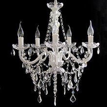 Devotion Glass Crystal 5 Light Chandelier