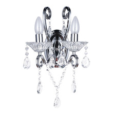 Chrome 2 Arm Regent Metal Wall Light