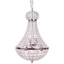 Elegant Palace Glass & Metal 5 Light Chandelier