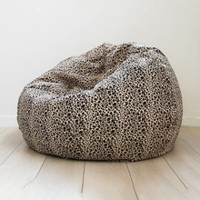 Micro Fur Beanbag Cover Leopard Print