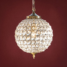 Casablanca Glass & Metal Pendant Light