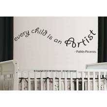 Every Child is An Artist Wall Art Sticker for Kid
