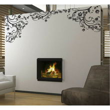 Swirls Floral Wall Art Decal