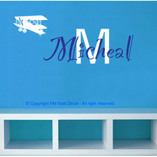 Personalised Airplane Removable Wall Sticker