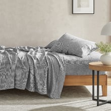 Classic Pinstripe Linen Sheet Set
