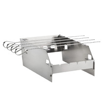 5 Piece Napoleon BBQ Grill Windscreen & Skewer Set