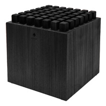 Black HedgeHock Beech Wood Ottoman Stool