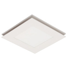 White Flow Square Bathroom Exhaust Fan with LED