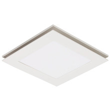 White Flow Square Bathroom Exhaust Fan with LED