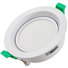 Arte White 90mm Cut Out LED Gimble Recessed Downlight