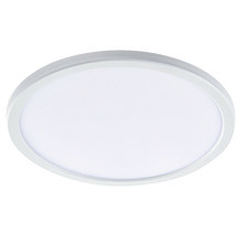 White Fino Oyster Light with Tri-Colour LED