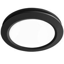 Saturn Matte Black 240/295 Round Exhaust Fan with LED Light