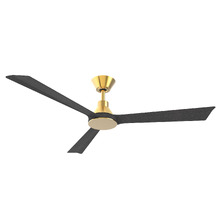 132cm Antique Bronze 7 Charcoal Riviera 3 Blade DC Ceiling Fan