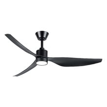 Genoa 127cm Black DC Smart Ceiling Fan with LED