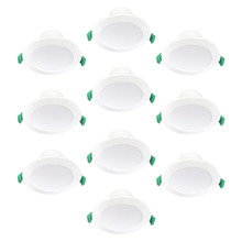 Vito 9W Tri-Colour LED Recessed Downlights (Set of 10)