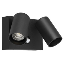 Capri 2 Light LED Outdoor Wall Spotlight with Sensor
