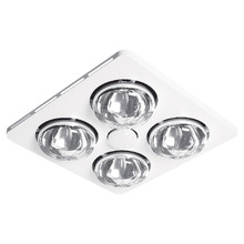Essence 369mm White 3-in-1 Bathroom Heater Exhaust Fan with LED Light