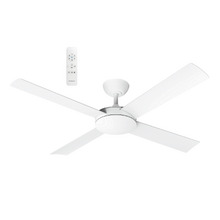 Quantum Matte White DC Ceiling Fan with Remote Control