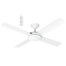 Quantum Matte White DC Ceiling Fan with Remote Control
