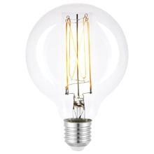 Ember E27 Round Extra Warm White 6W 9.5cm LED Filament Bulb