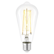 Ember E27 Tubular Extra Warm White 6W LED Filament Lamp