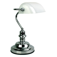 Diem Steel Touch Bankers Desk Lamp