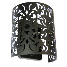 Porto Matt Black Metal Wall Light